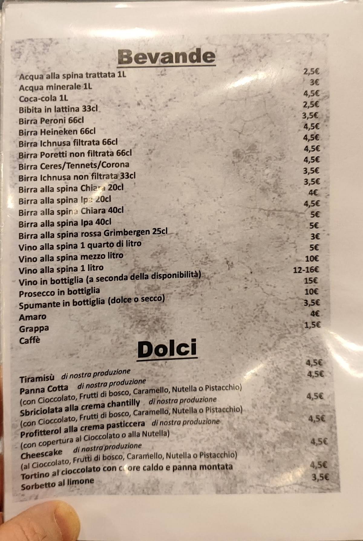 Menu di Pomodoro e Basilico 