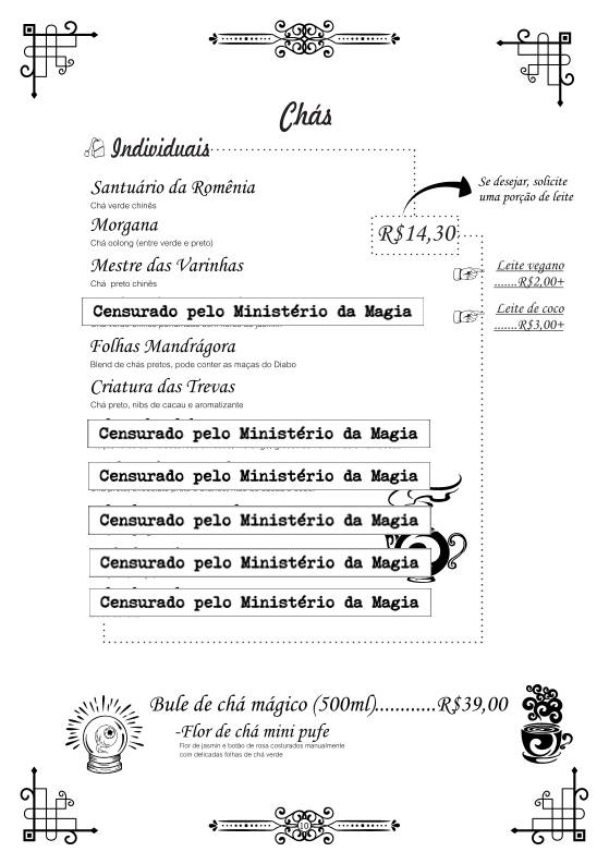 Caldeirão Furado Café/Pub cardápio