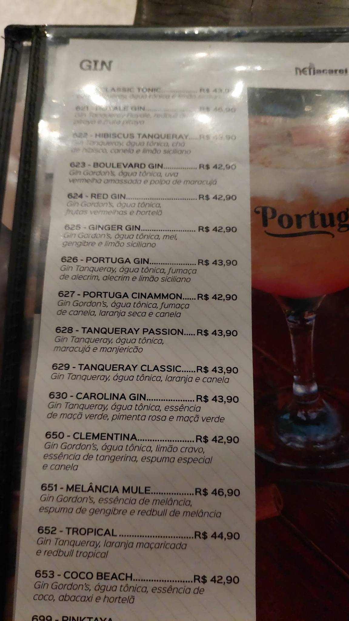 Portuga Villa Branca cardápio