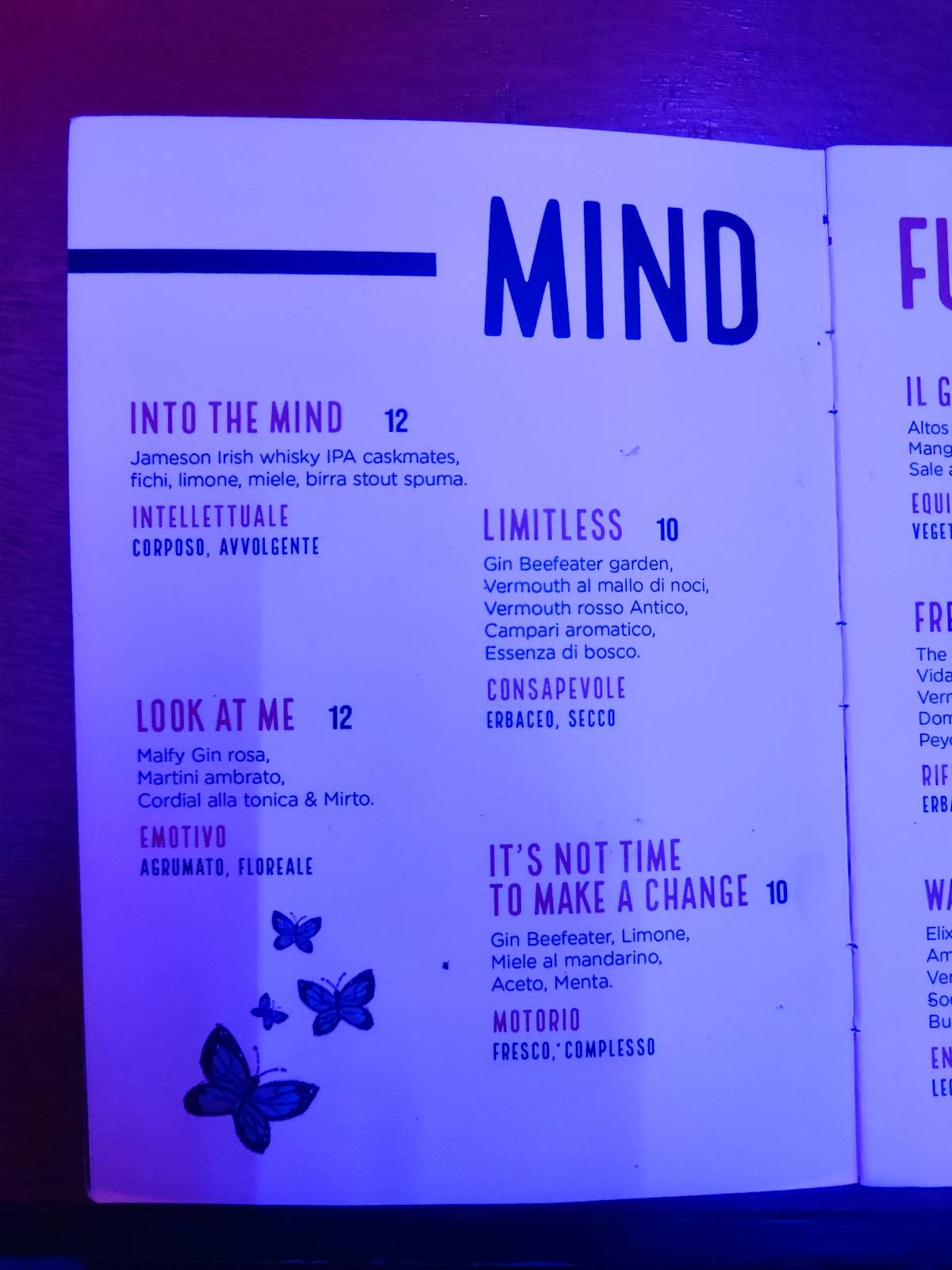 Menu di Premiata Panineria 