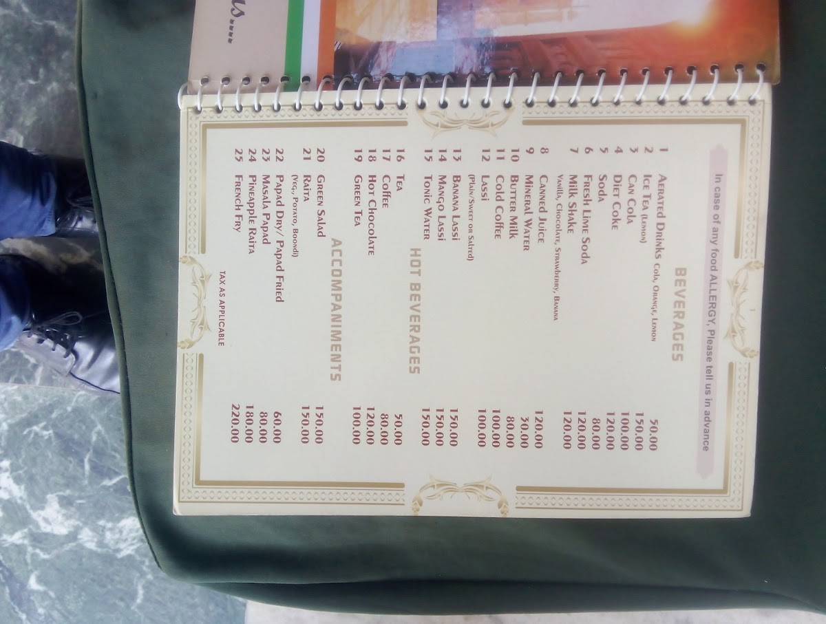 Priya Restaurant menu