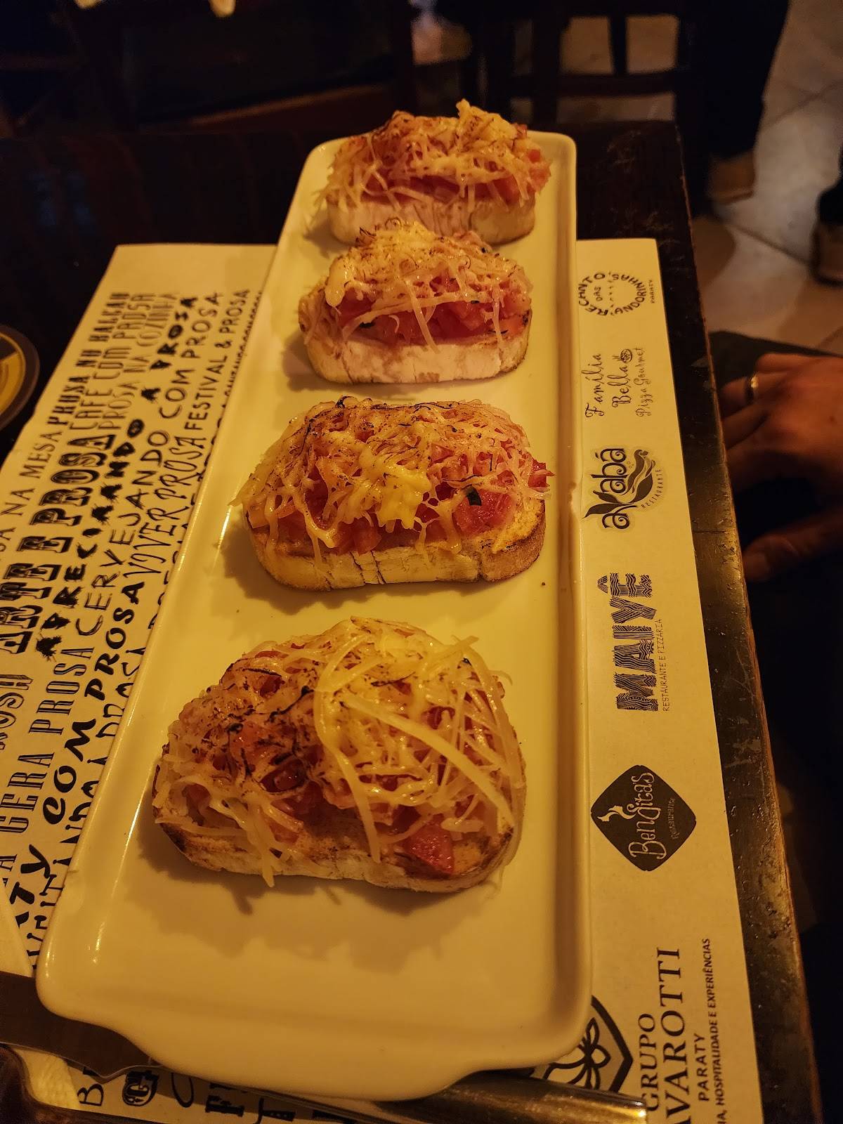 Prosa Restaurante cardápio