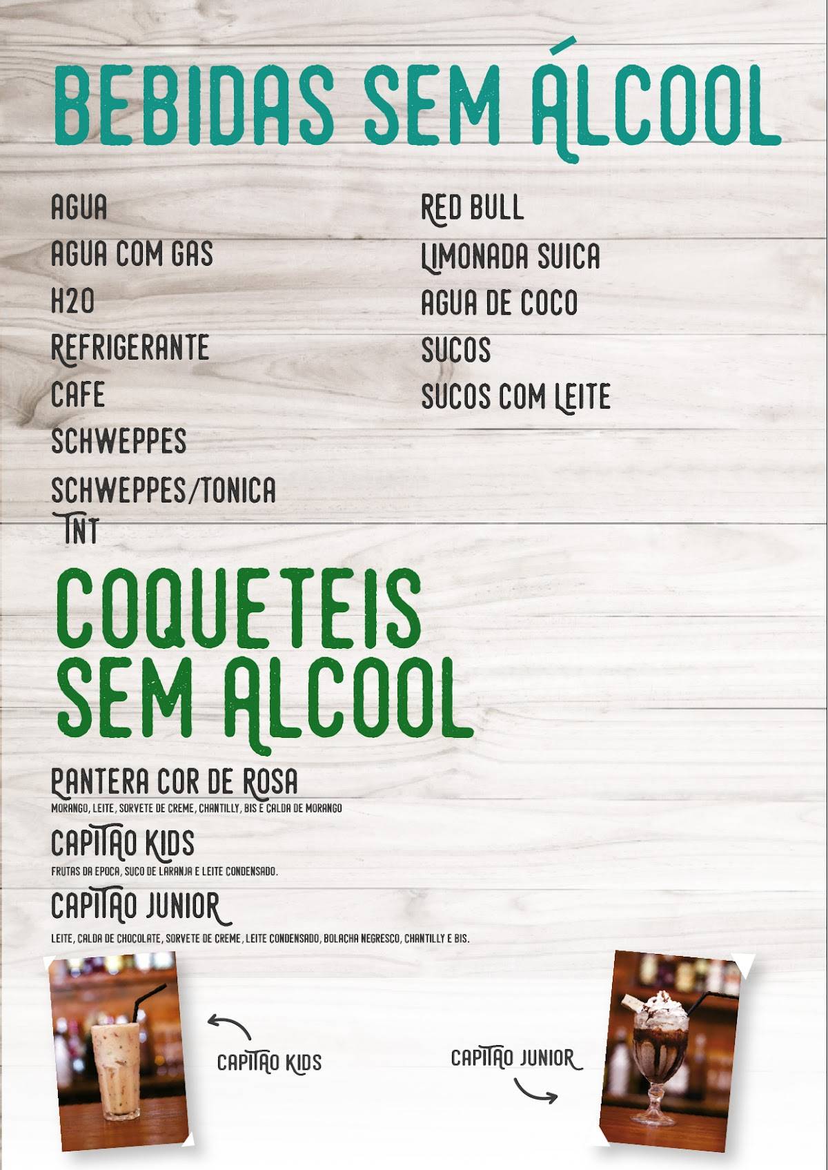 Boteco Capitão Tavares cardápio