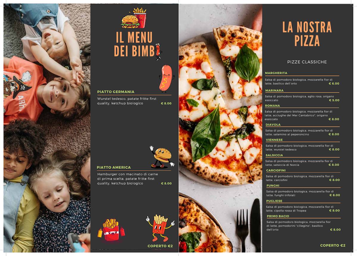 Menu di Pub Pizzeria grill Infinity 1988 