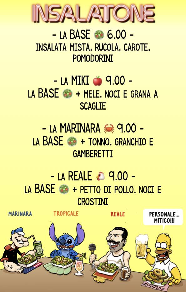 Menu di El Bàcaro 
