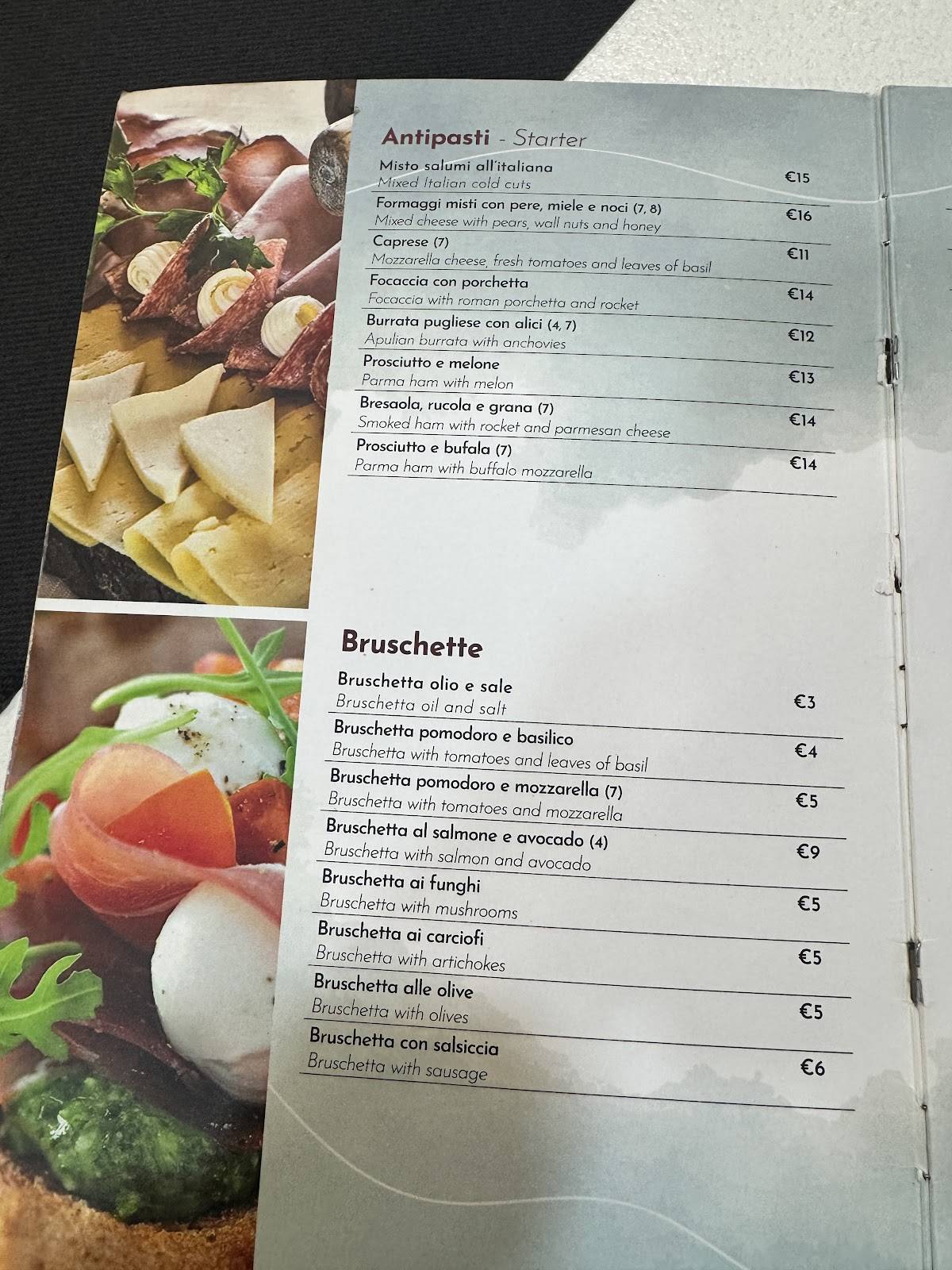 Menu di Il Fiammifero Strano 