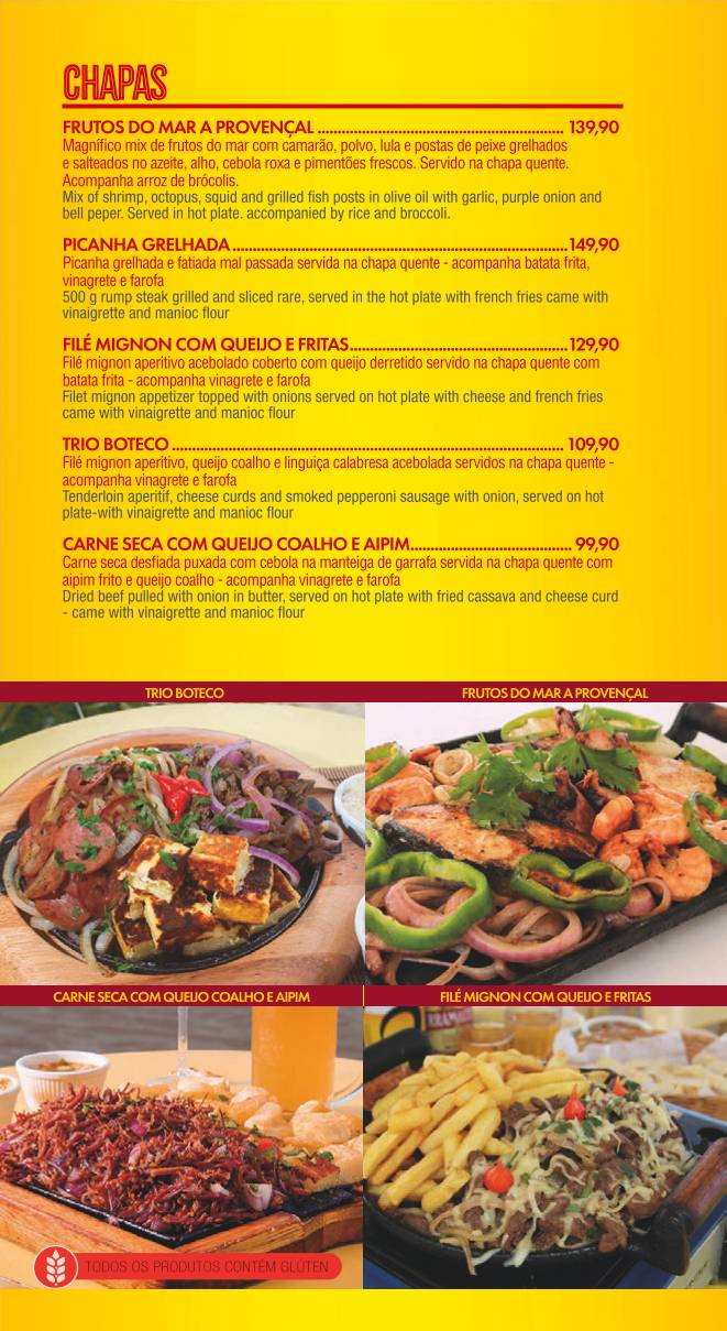 Praia Skol Copacabana cardápio