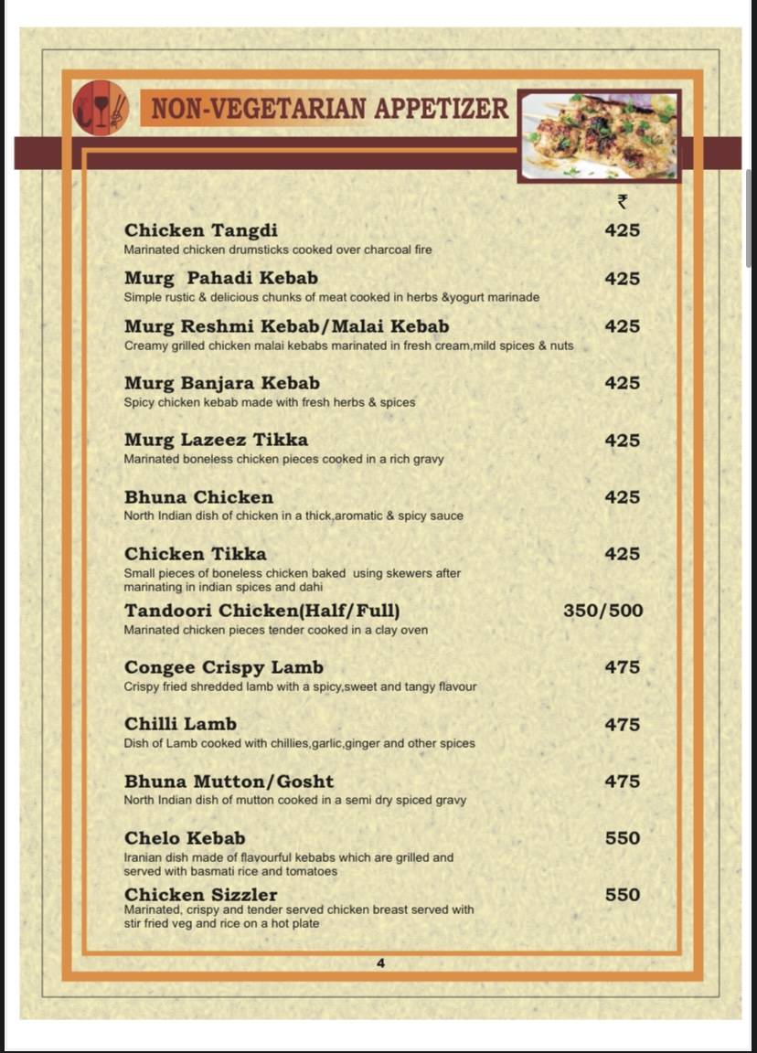 Red Xpress Restaurant & Bar menu