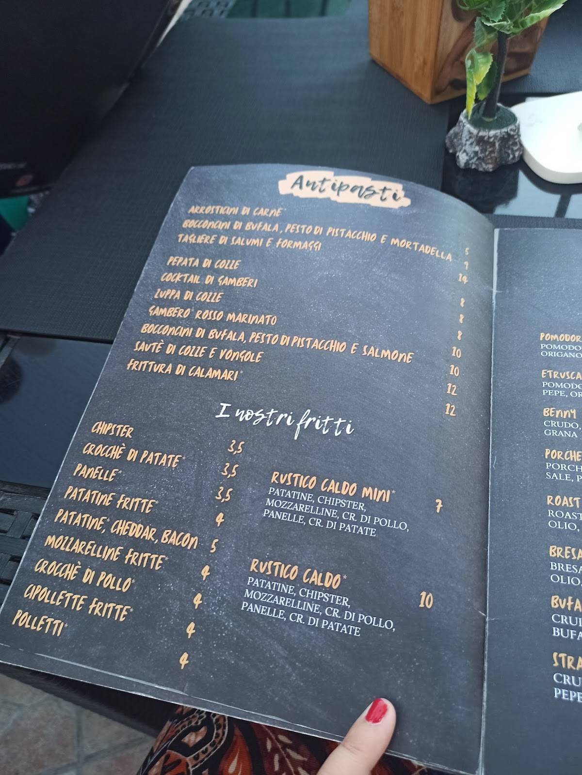 Menu di Maracanà pub 