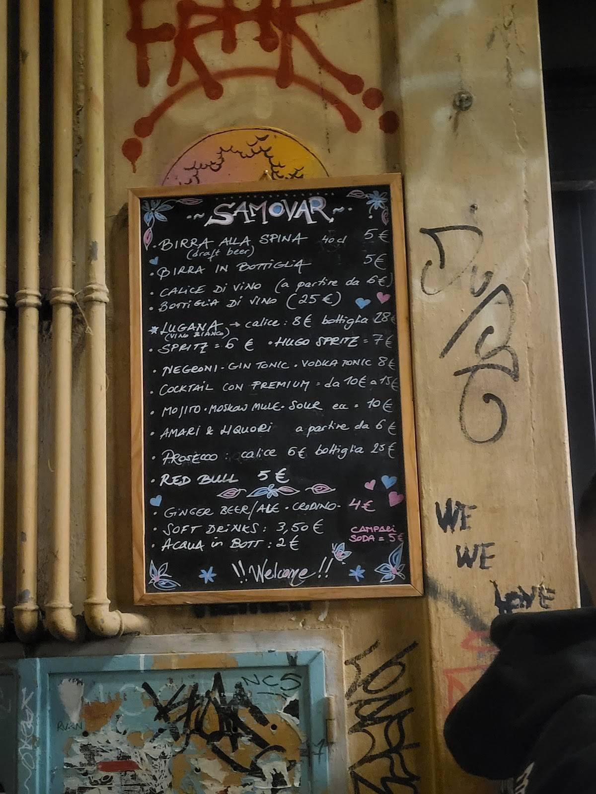 Menu di Samovar 
