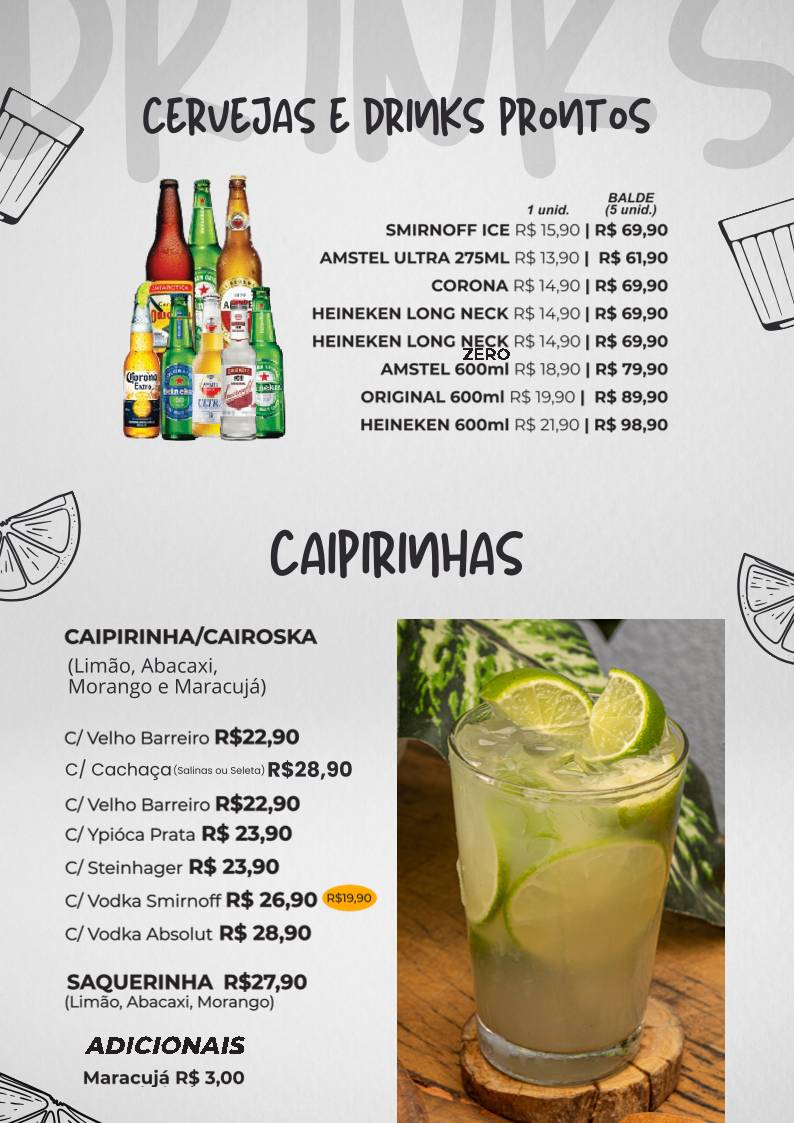 Tora Bar e Restaurante cardápio