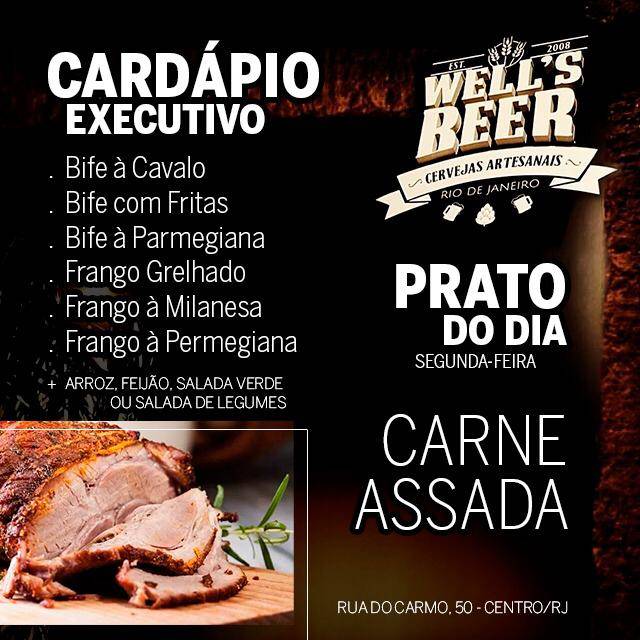 Well's Beer & BBQ cardápio