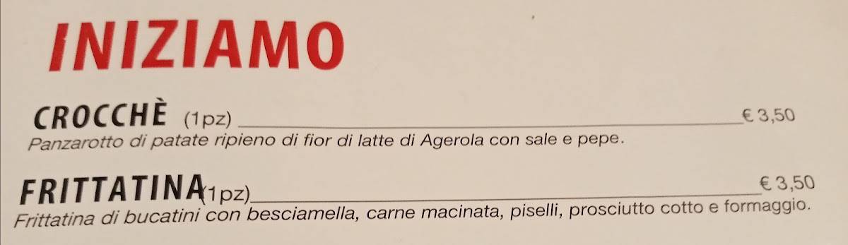 Menu di Pulcinella