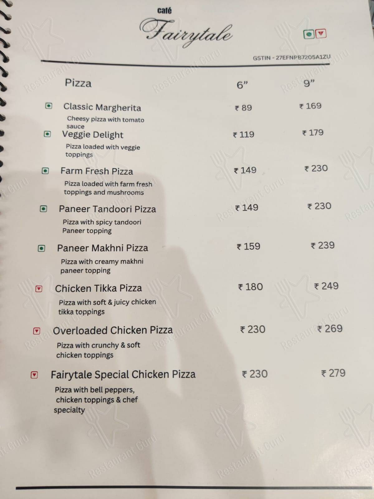 Check out the menu for Cafe Fairytale