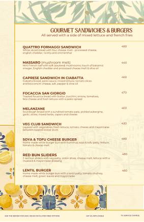 Dario's Restaurant Café Bar menu