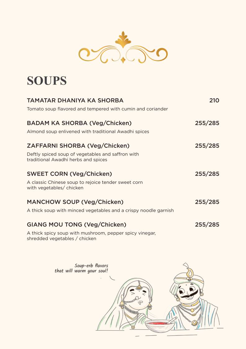 Feast India Co. Awadhi & Asian Restaurant menu