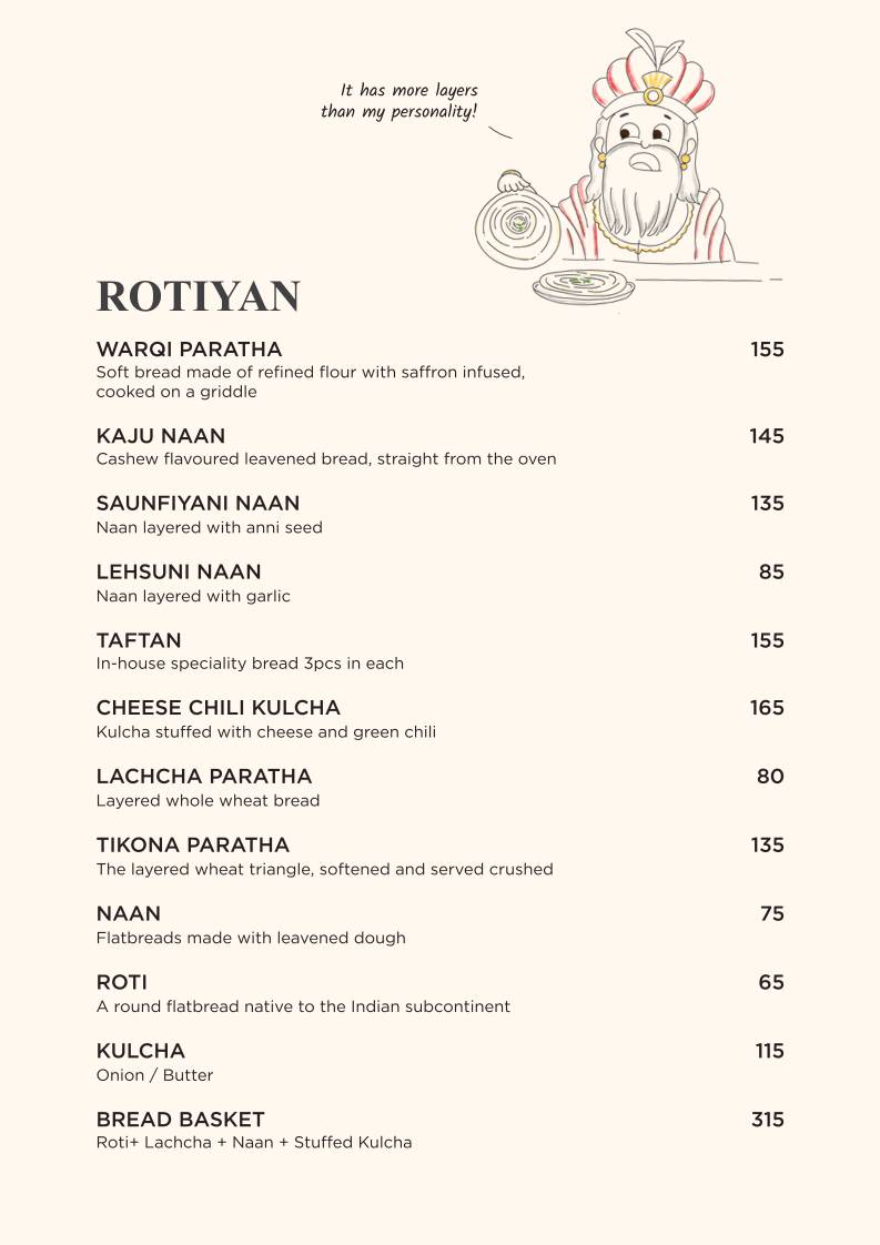 Feast India Co. Awadhi & Asian Restaurant menu