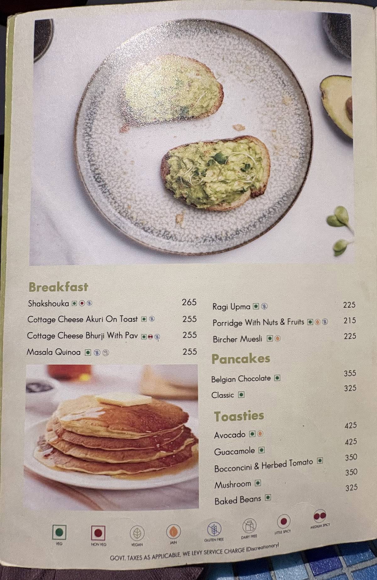 German Bakery menu
