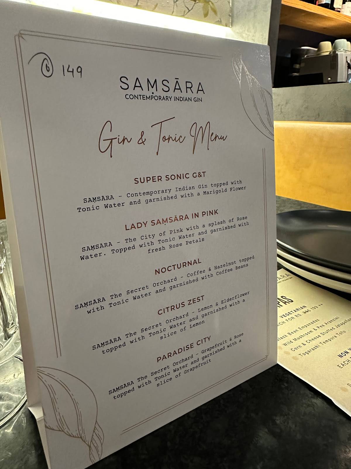 L'Apicio menu