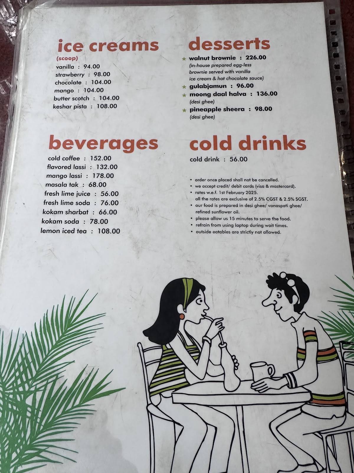 Wadeshwar menu