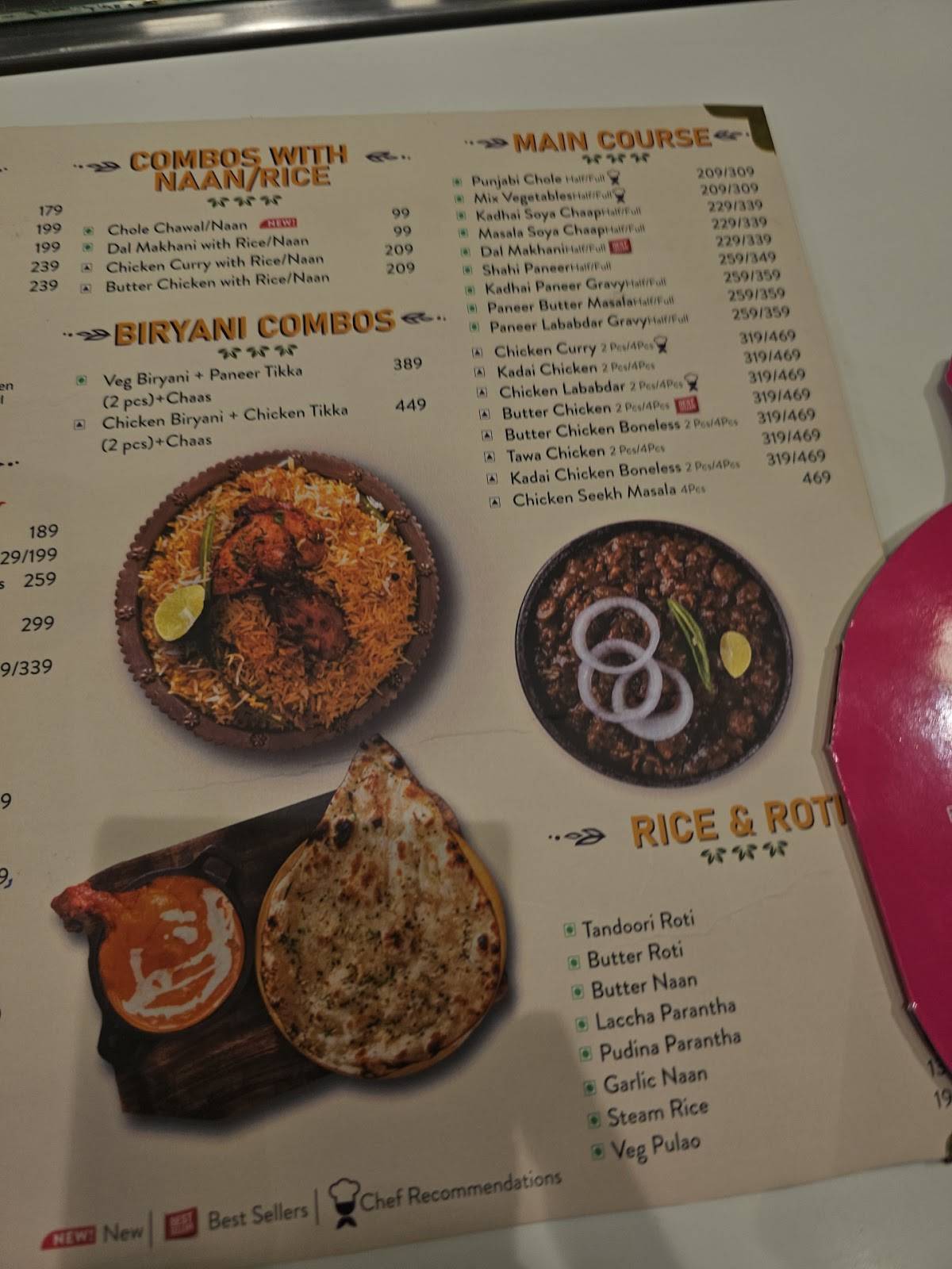 Punjab Grill Janpath menu