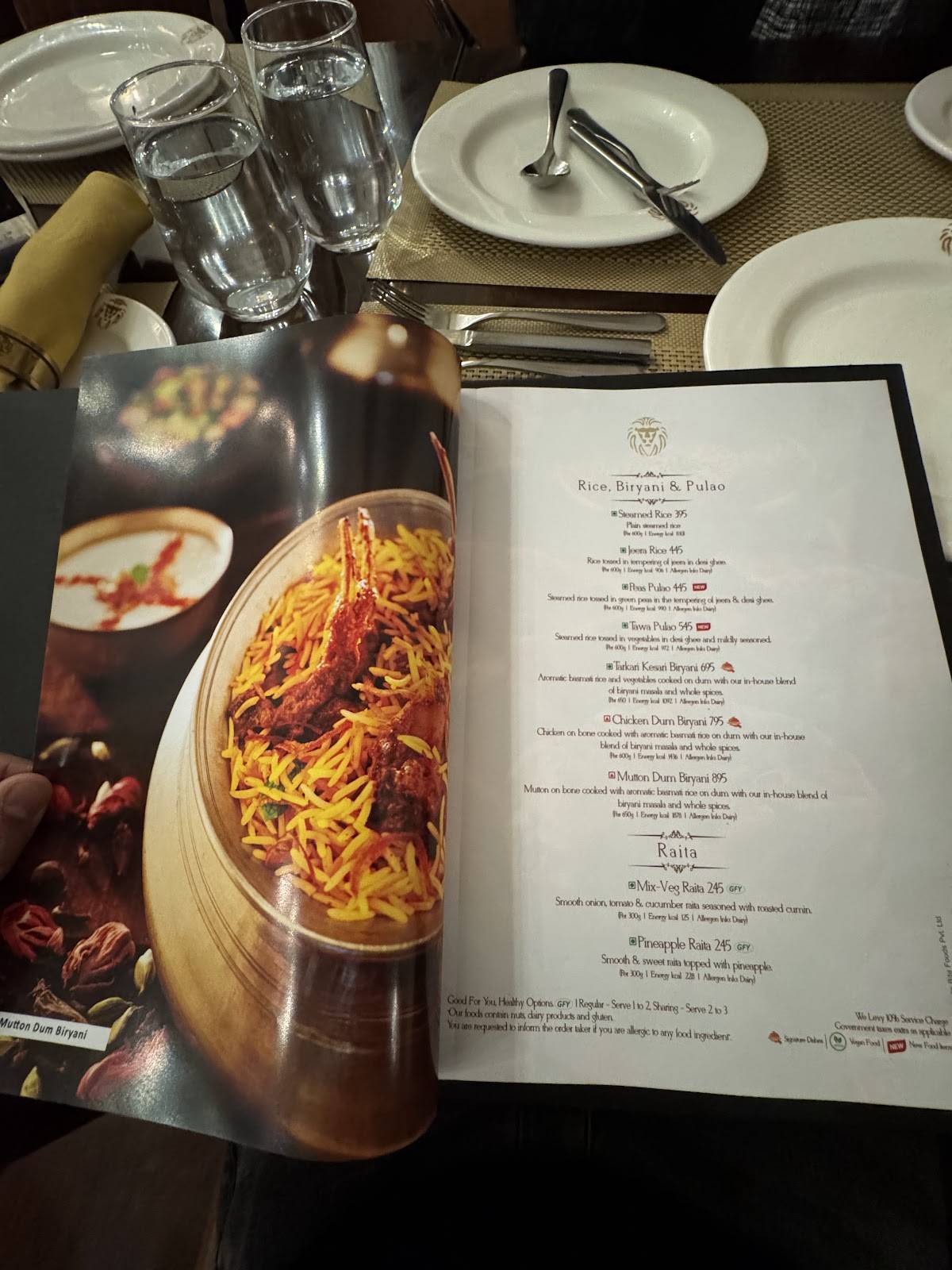 Punjab Grill Janpath menu