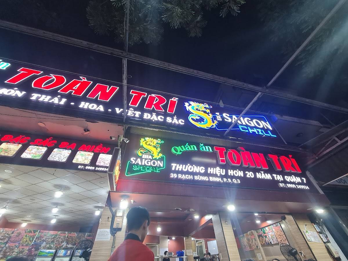 Menu at qu n n to n tr restaurant ho chi minh city 39 r ch b ng binh