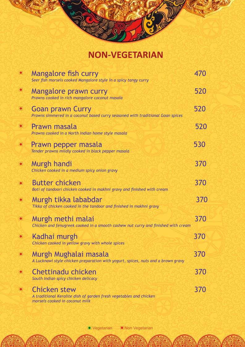 Raintree Restaurants menu