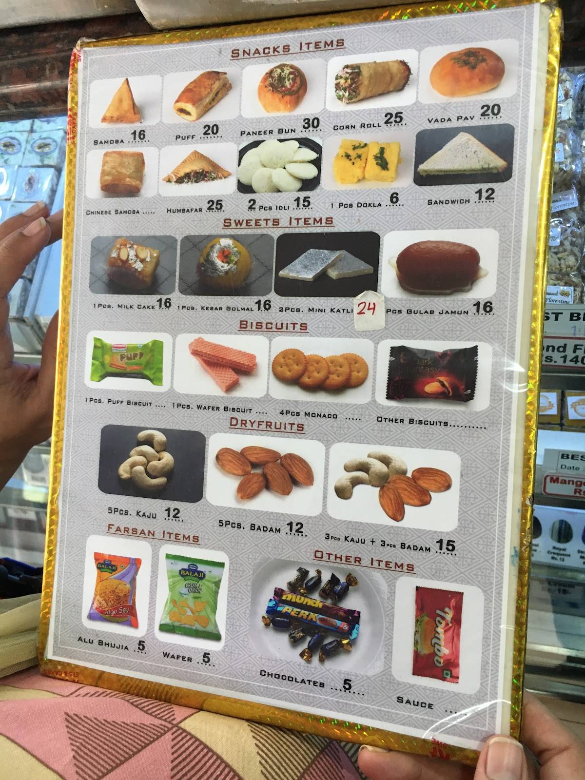 Ramesh Sweets And Cakes menu