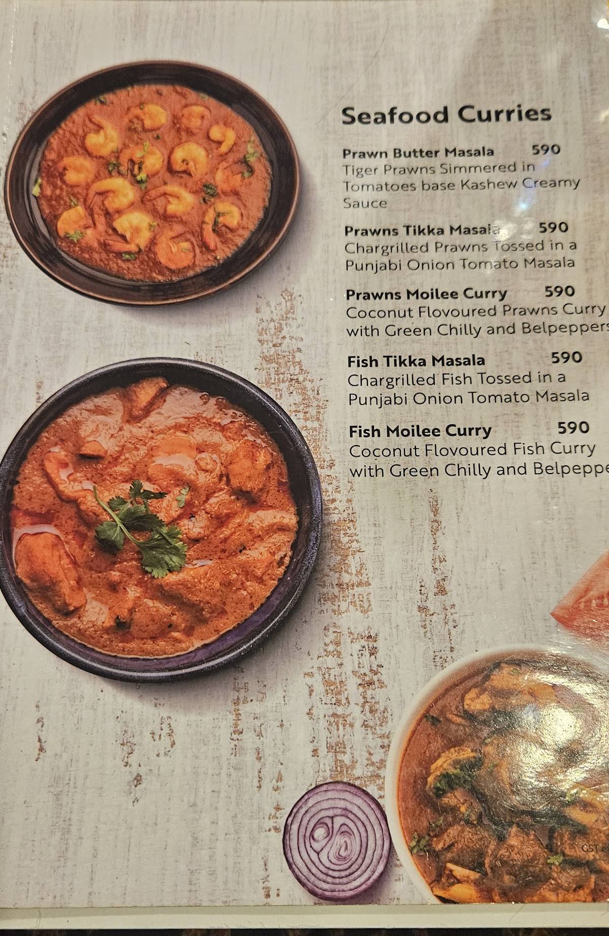 Rasoi Fort Kochi menu