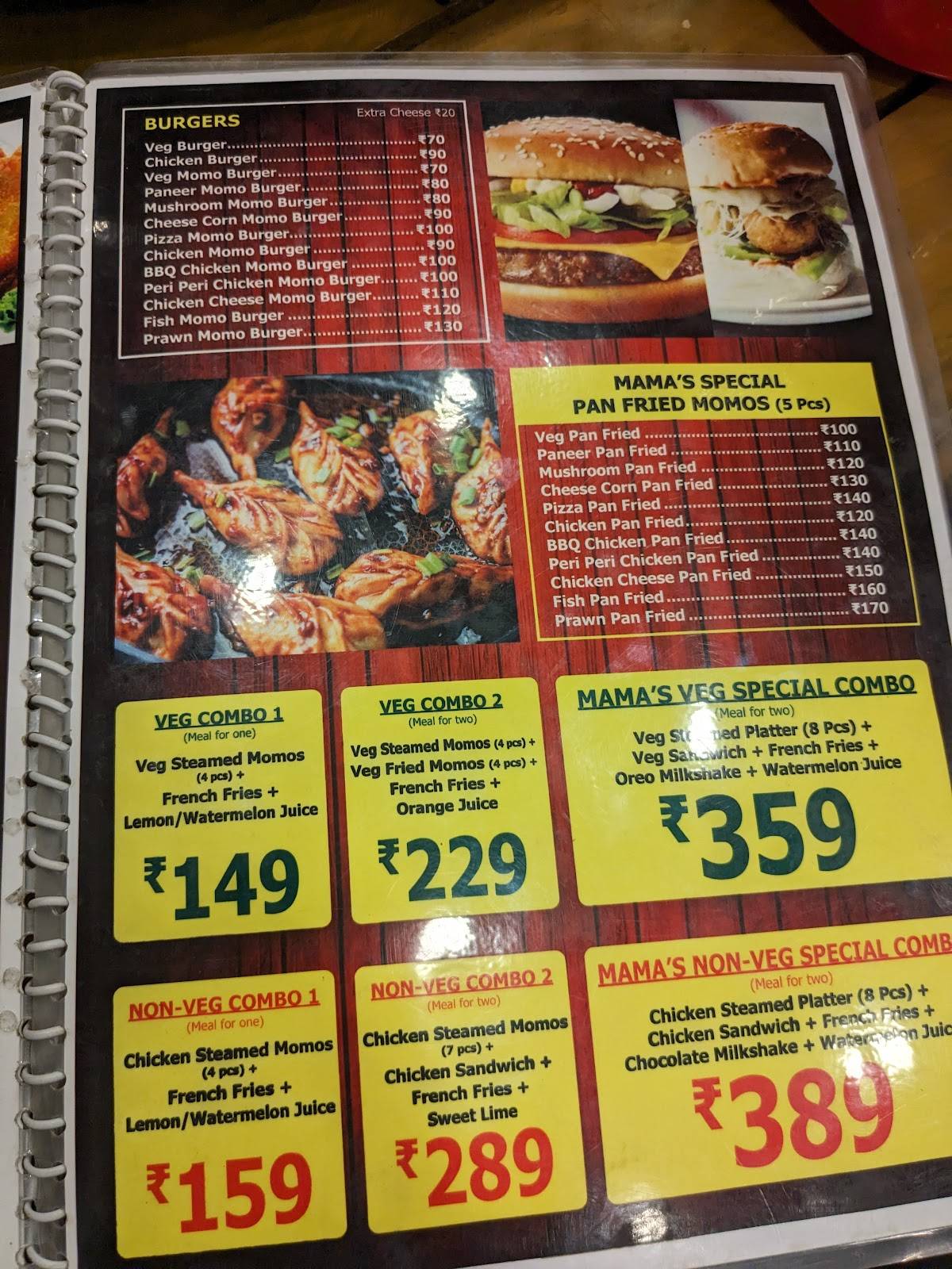 Red Dragon Restaurant menu