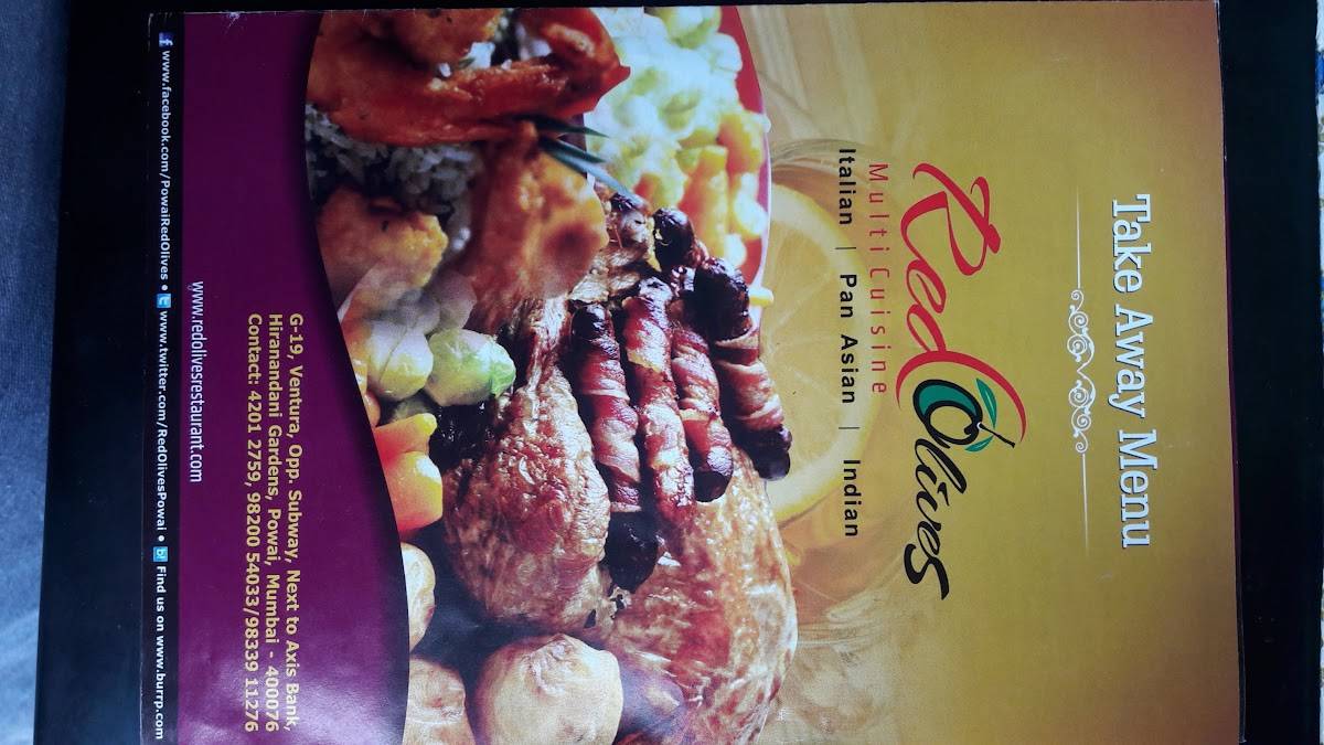 Red Olives Multi Cuisine menu