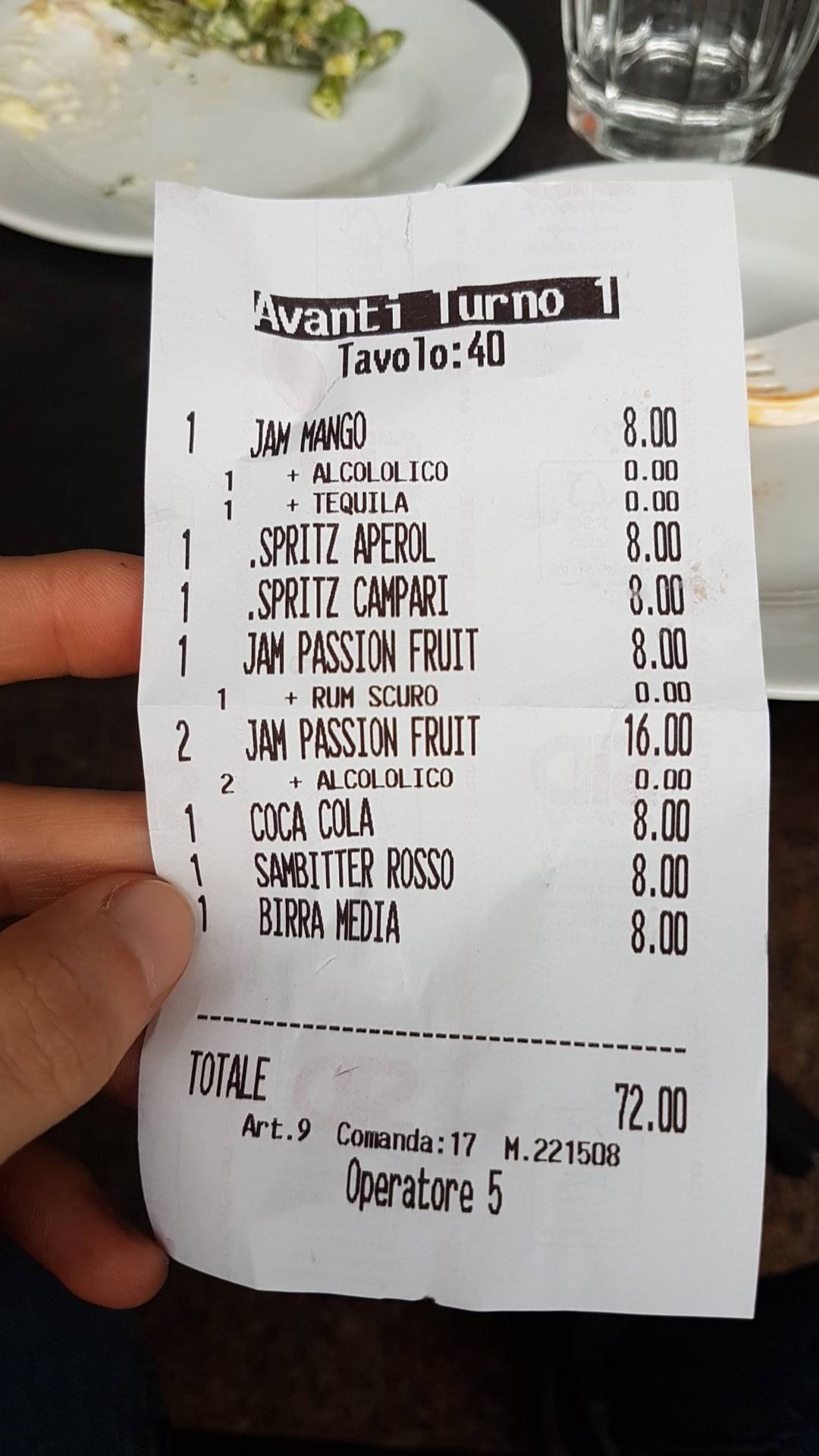 Menu di Prestige 