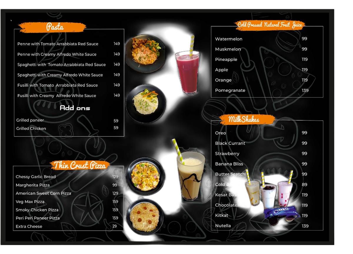 Relish menu