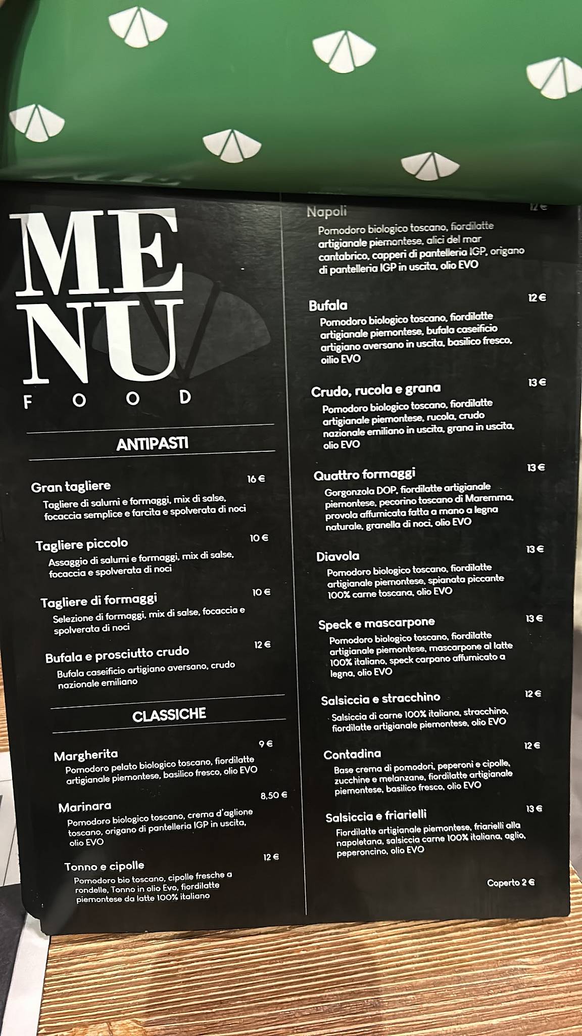Menu di 245GRAMMI pizzeria 
