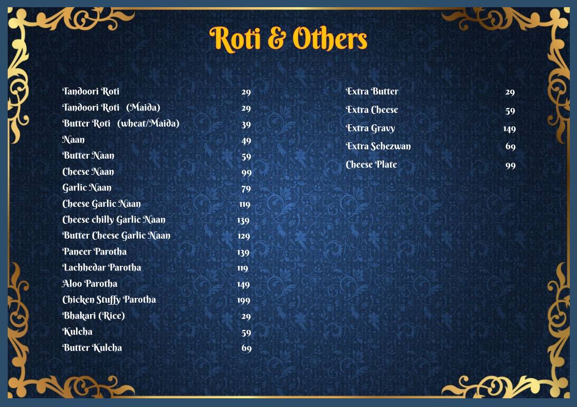 Aao Kabhi Haveli Pe Restaurant menu