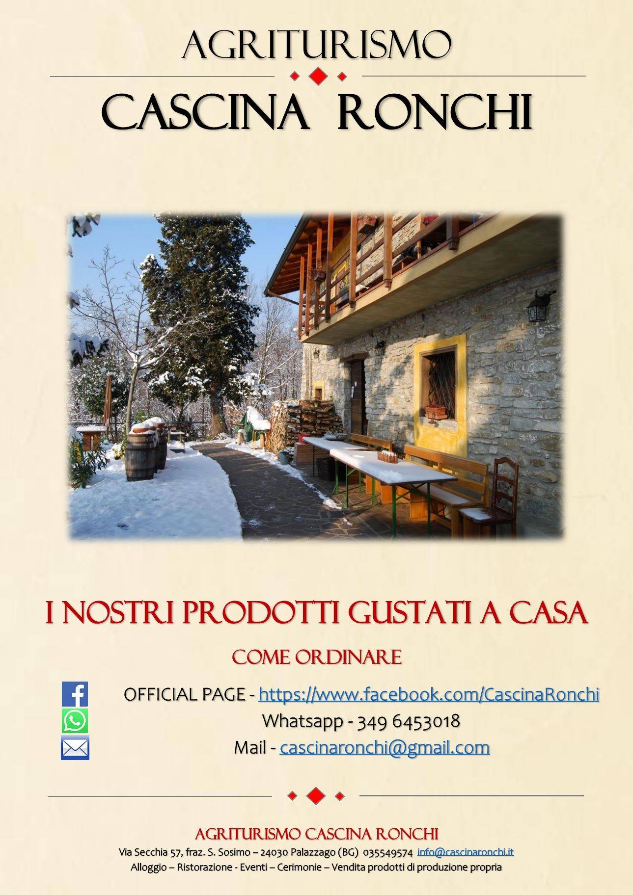 Menu di Agriturismo Cascina Ronchi 