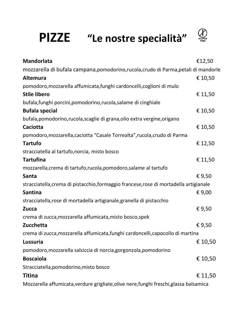 Menu di Altemura 