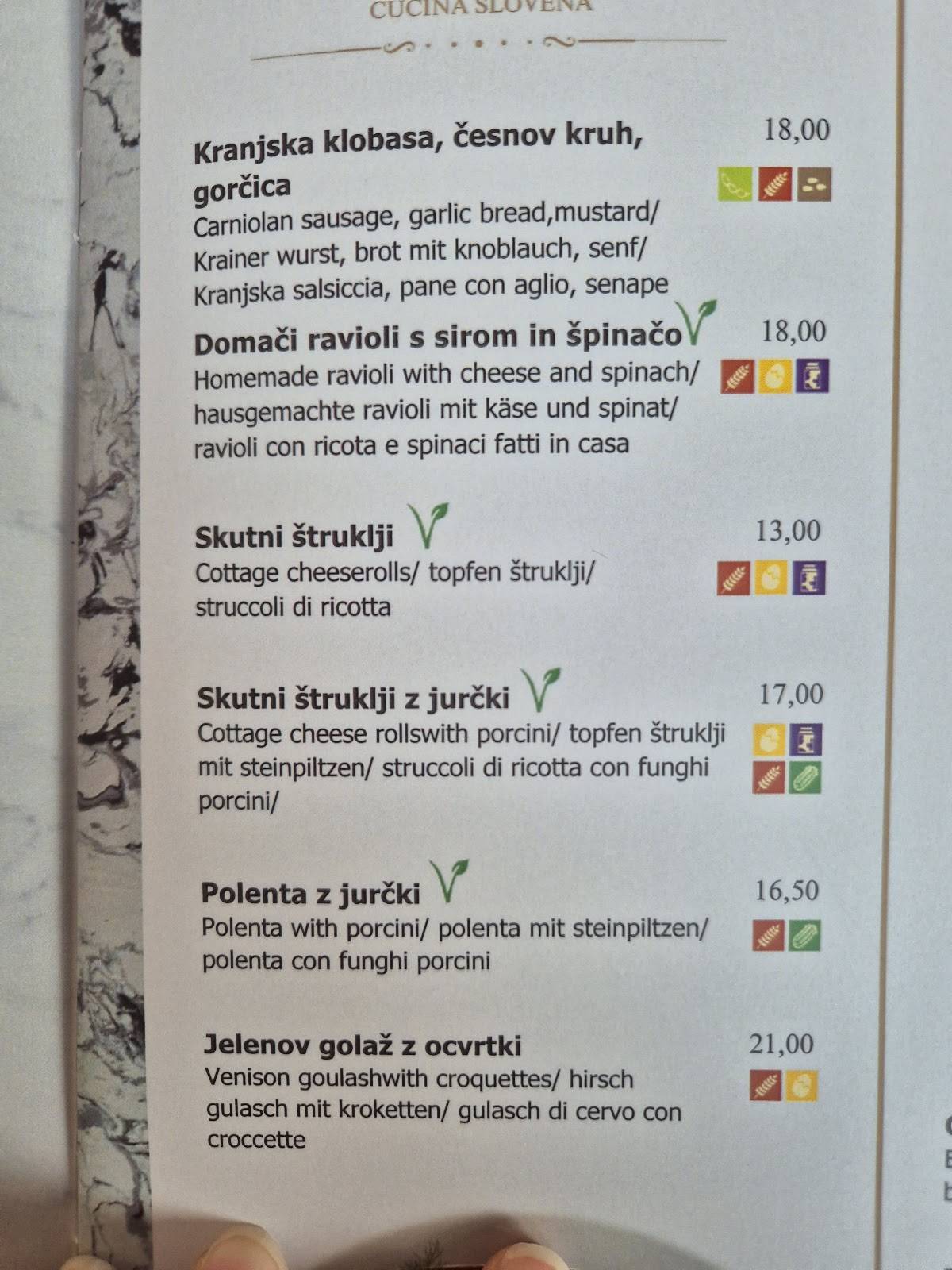 Menu di Restaurant Arbor 