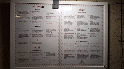 Menu di Baccio e i Gradini 