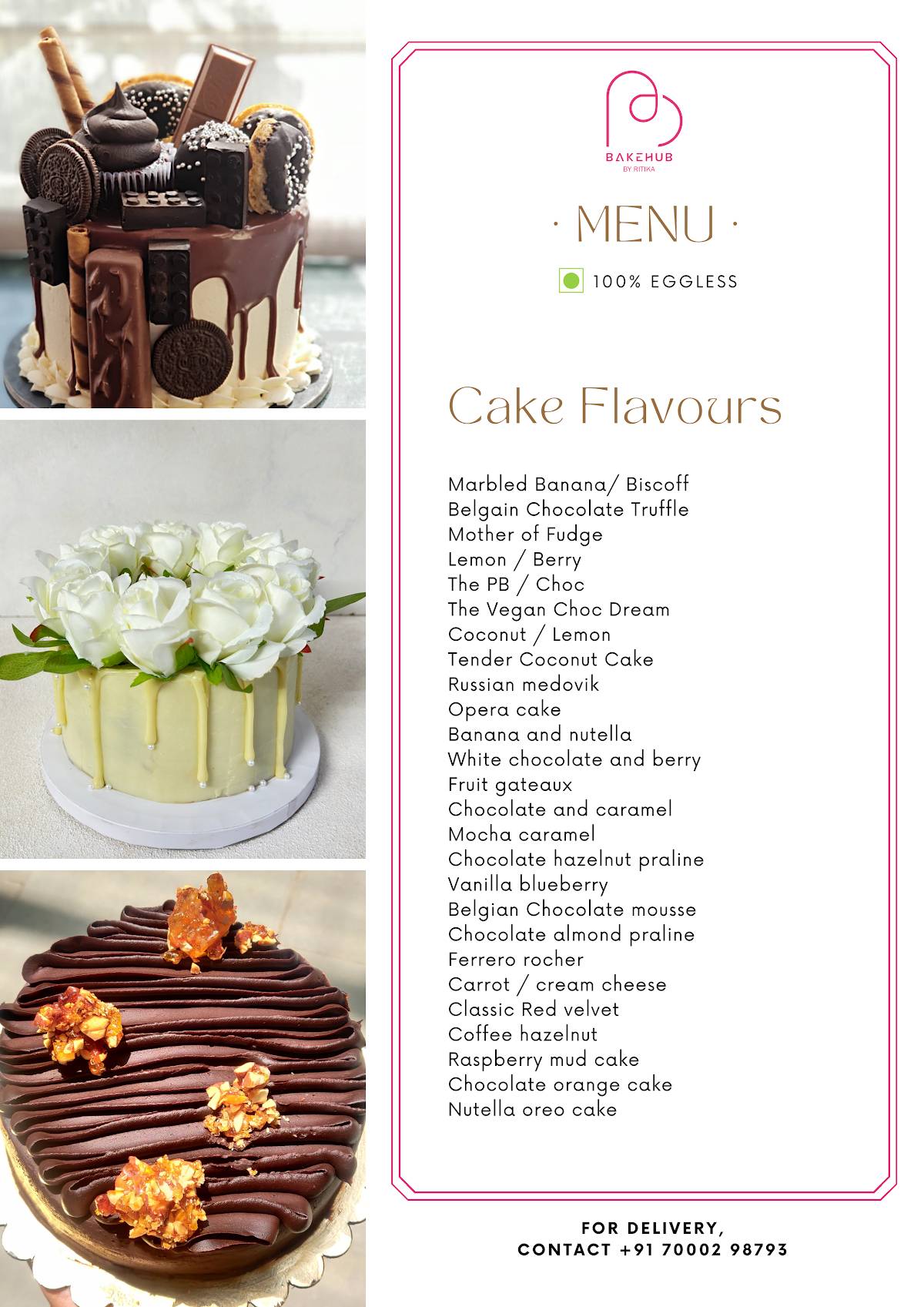 Bakehub By Ritika menu