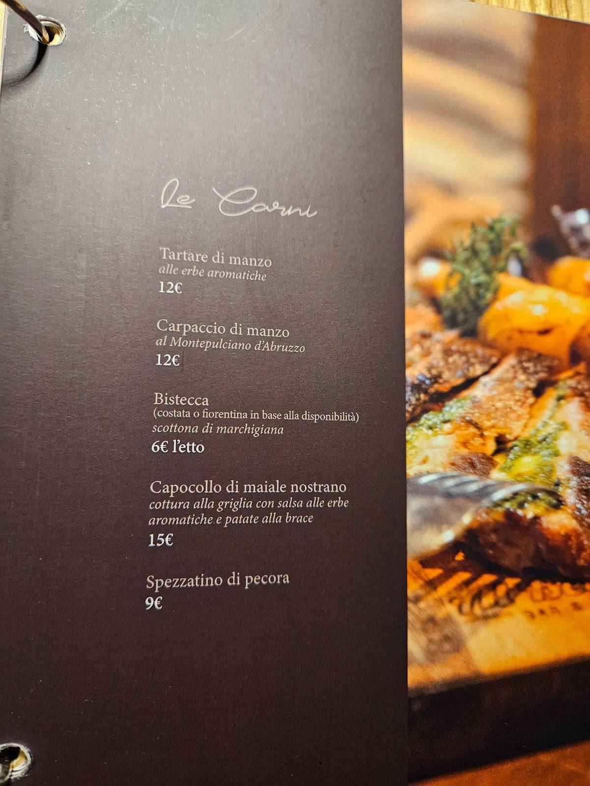 Menu di Bar Ristorante Al Belvedere 