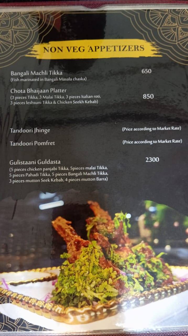 Shetty's Kitchen family restaurant menu