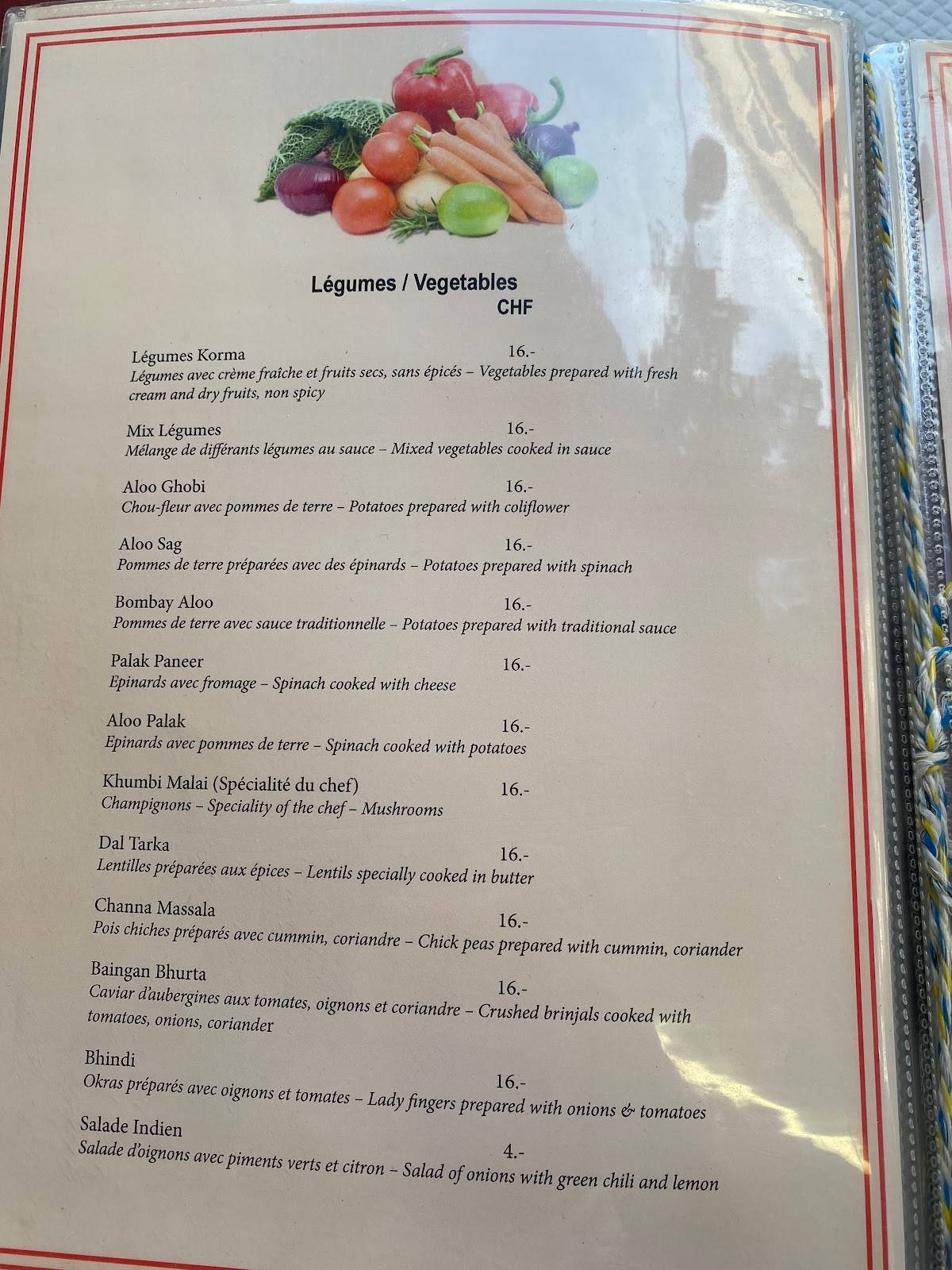 Menu di Bombay-Indian Restaurant 