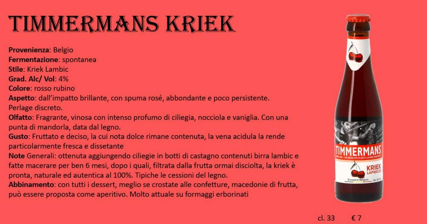 Menu di Brasserie d'Avril 