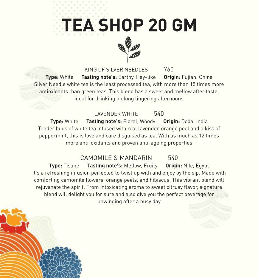 Burma Burma Restaurant &Tea Room menu