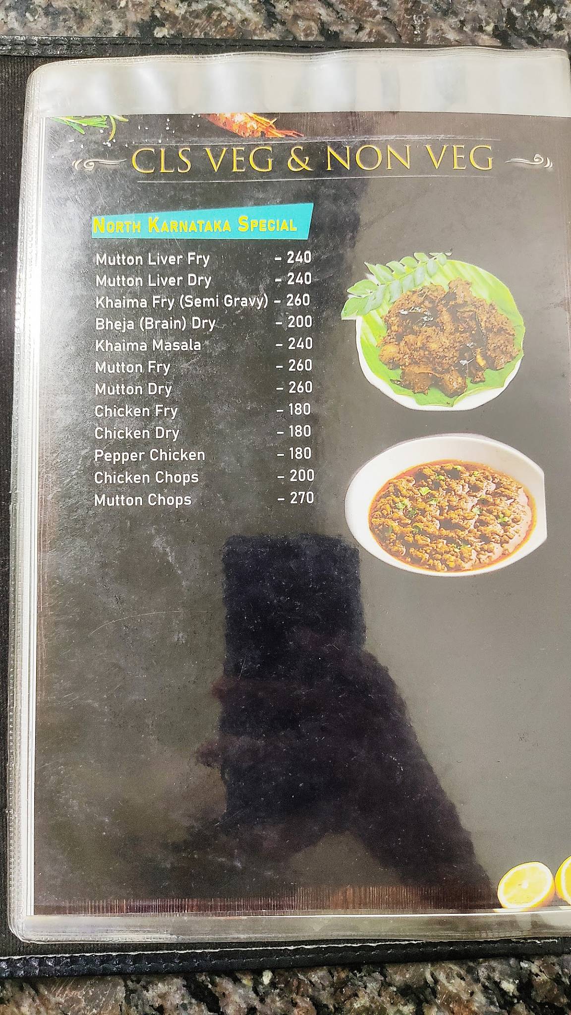 CLS VEG & NON VEG menu