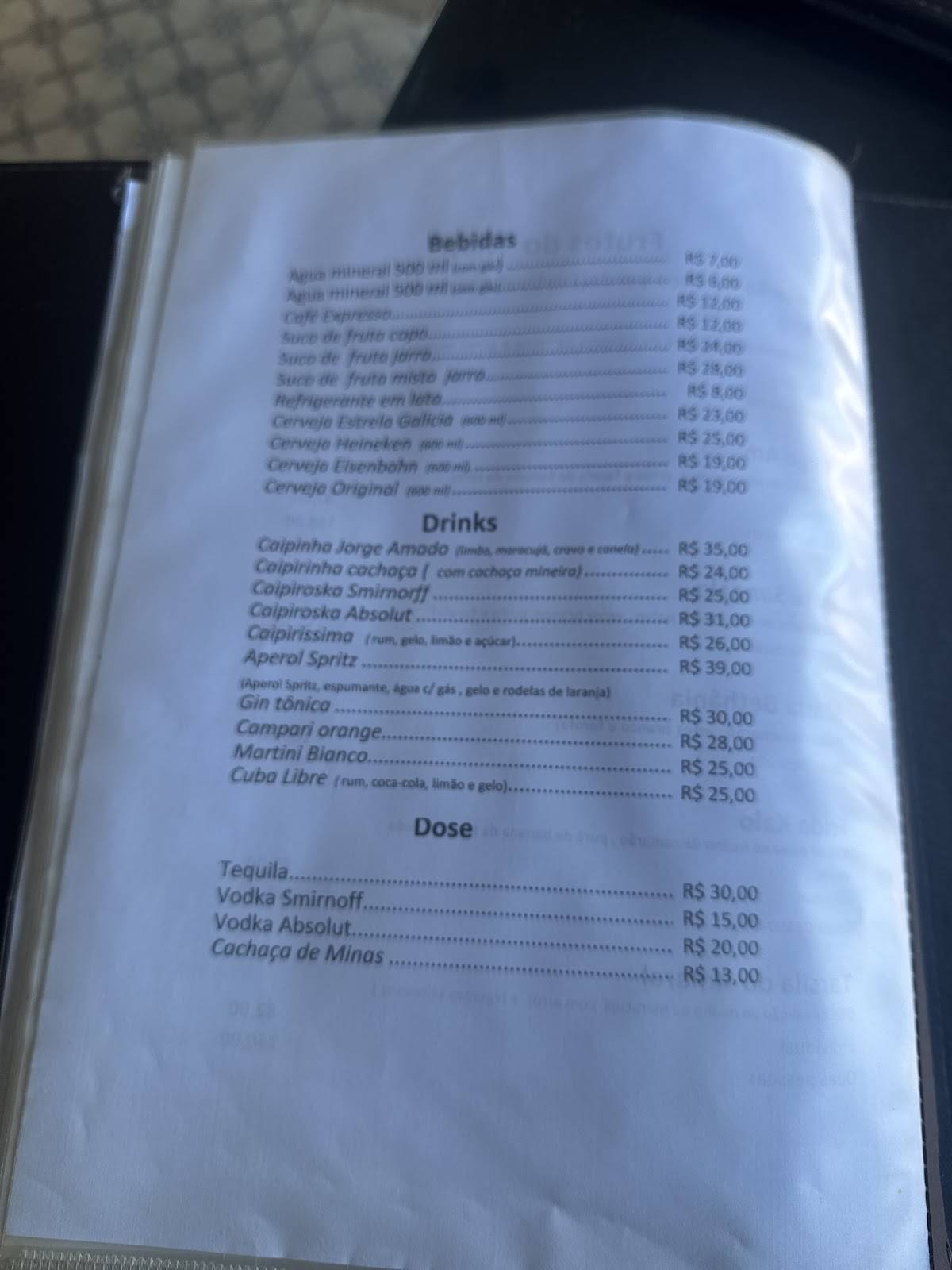 Café das Artes cardápio