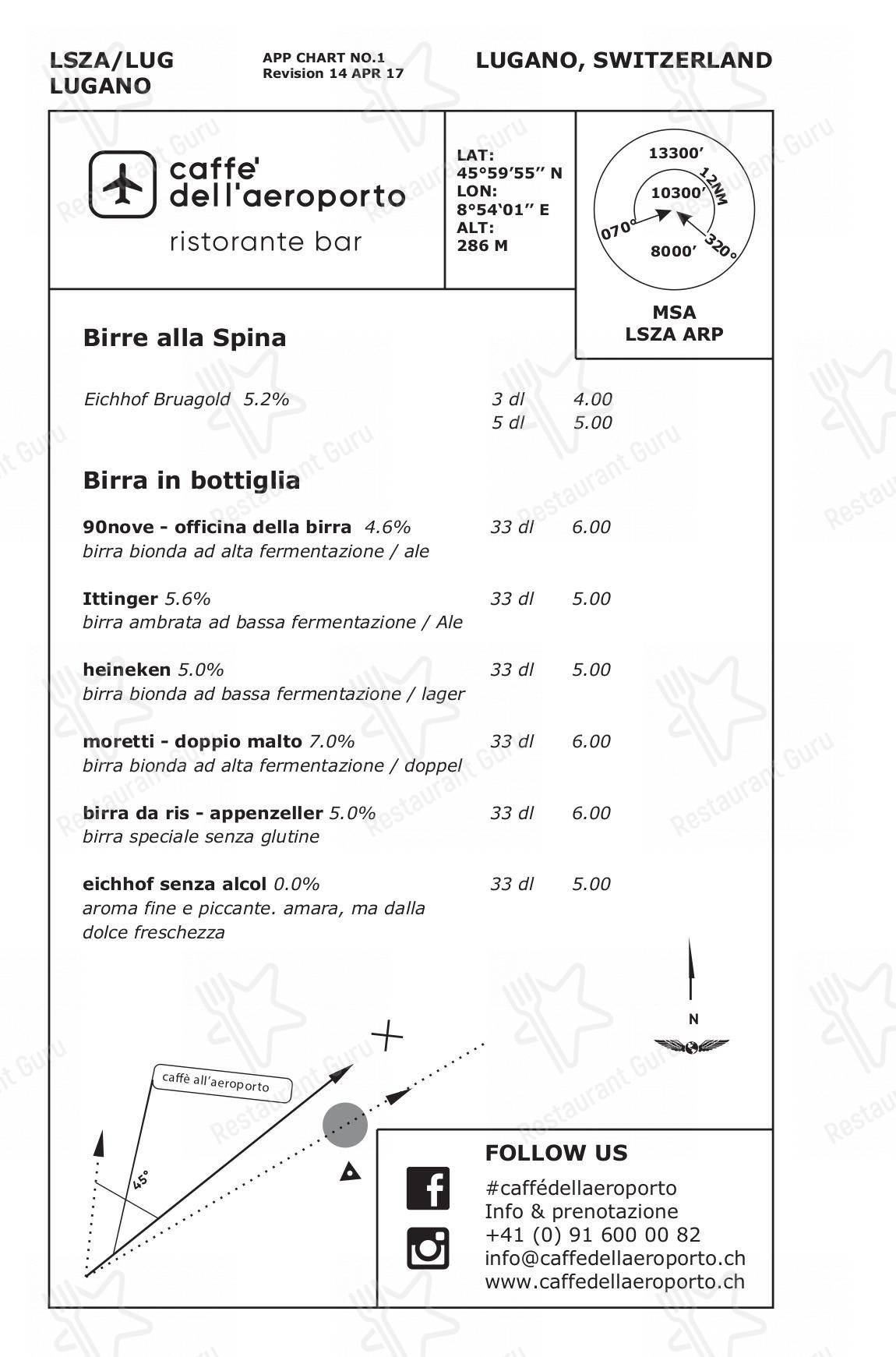 Caffè dell'Aereoporto in Agno - Крафт меню