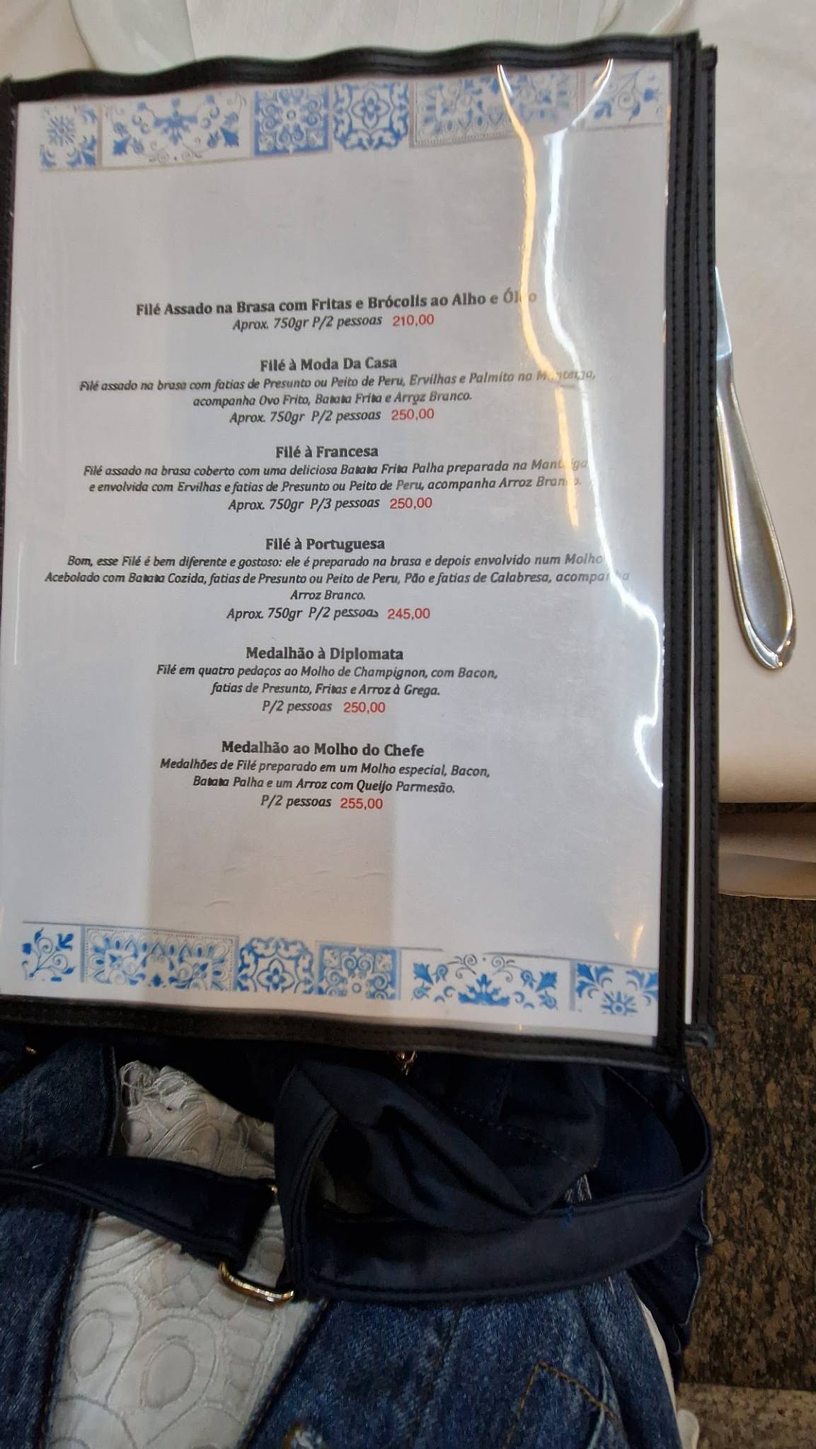 Casa Santos Restaurante cardápio